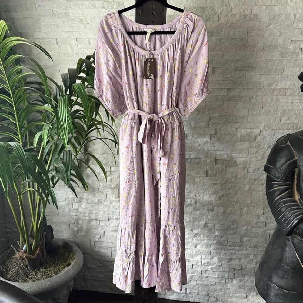 Matilda Jane “Artist Floral Dress” Pastel Purple Flower New with Tags Size XXL
